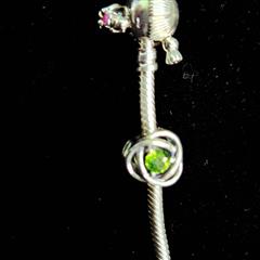 Pandora Synthetic Cubic Zirconia Silver-Stone Bracelet 925 Silver 49.74g